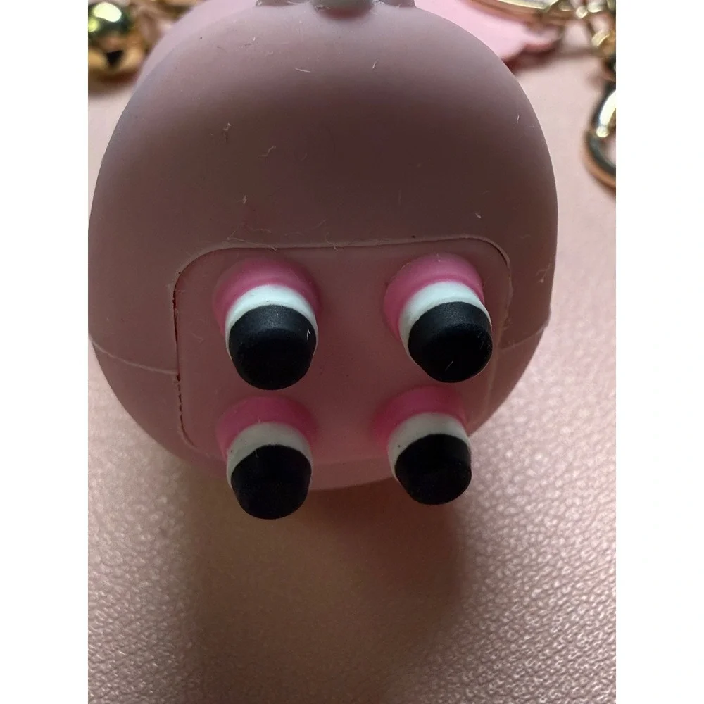 Sanrio Pompompurin Rainbow Keychain Set Unisex Pink Yellow Kawaii Peach Kid Core