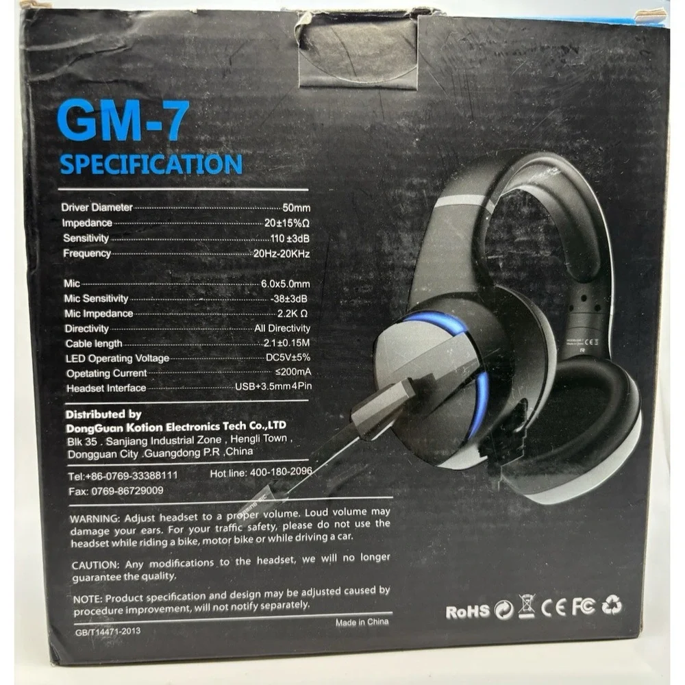 Beexcellent Gm-7 Pro Gaming Headset Headphones‎
