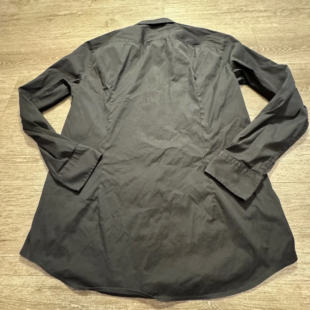 BOSS Shirt Men L 16.5 Black Performance Stretch Slim Fit Long Sleeve Cotton Hugo