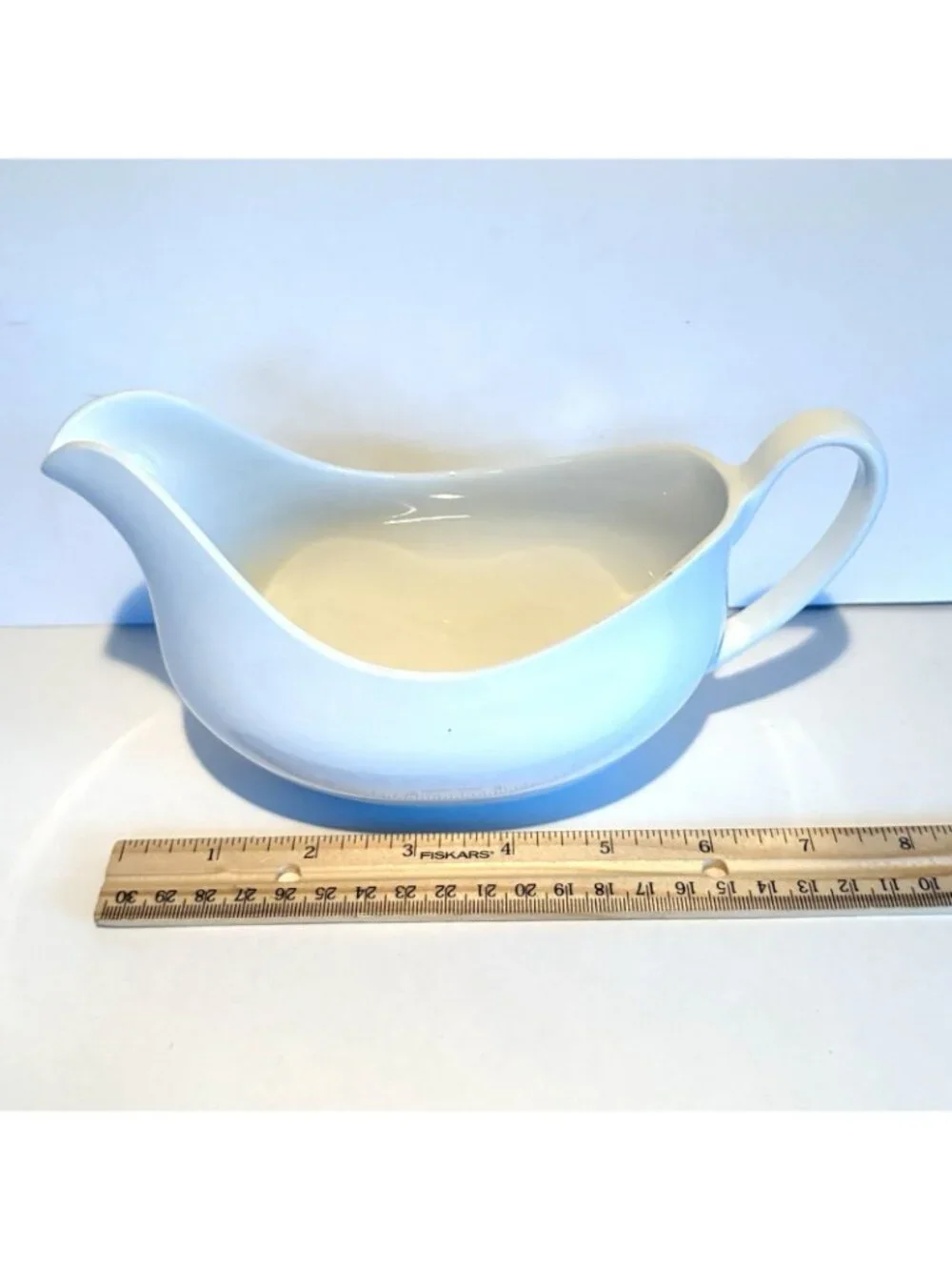 JOHNSON BROS Vintage Snowhite Gravy Boat 1960s Made in England MCM