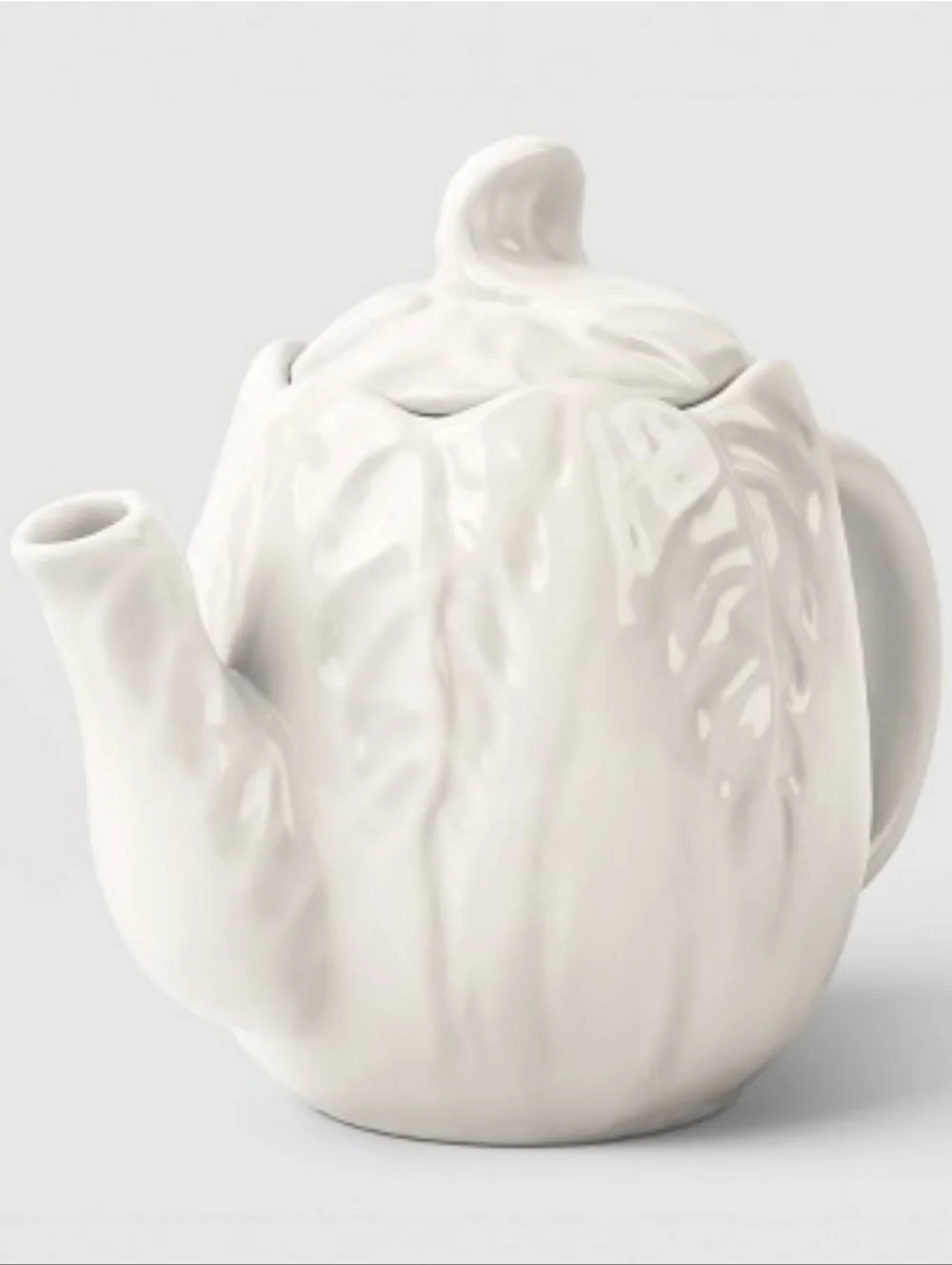 White Ceramic Cabbage Teapot, Egg Plate,‎ Set Of 2 Dip Bowls - Threshold