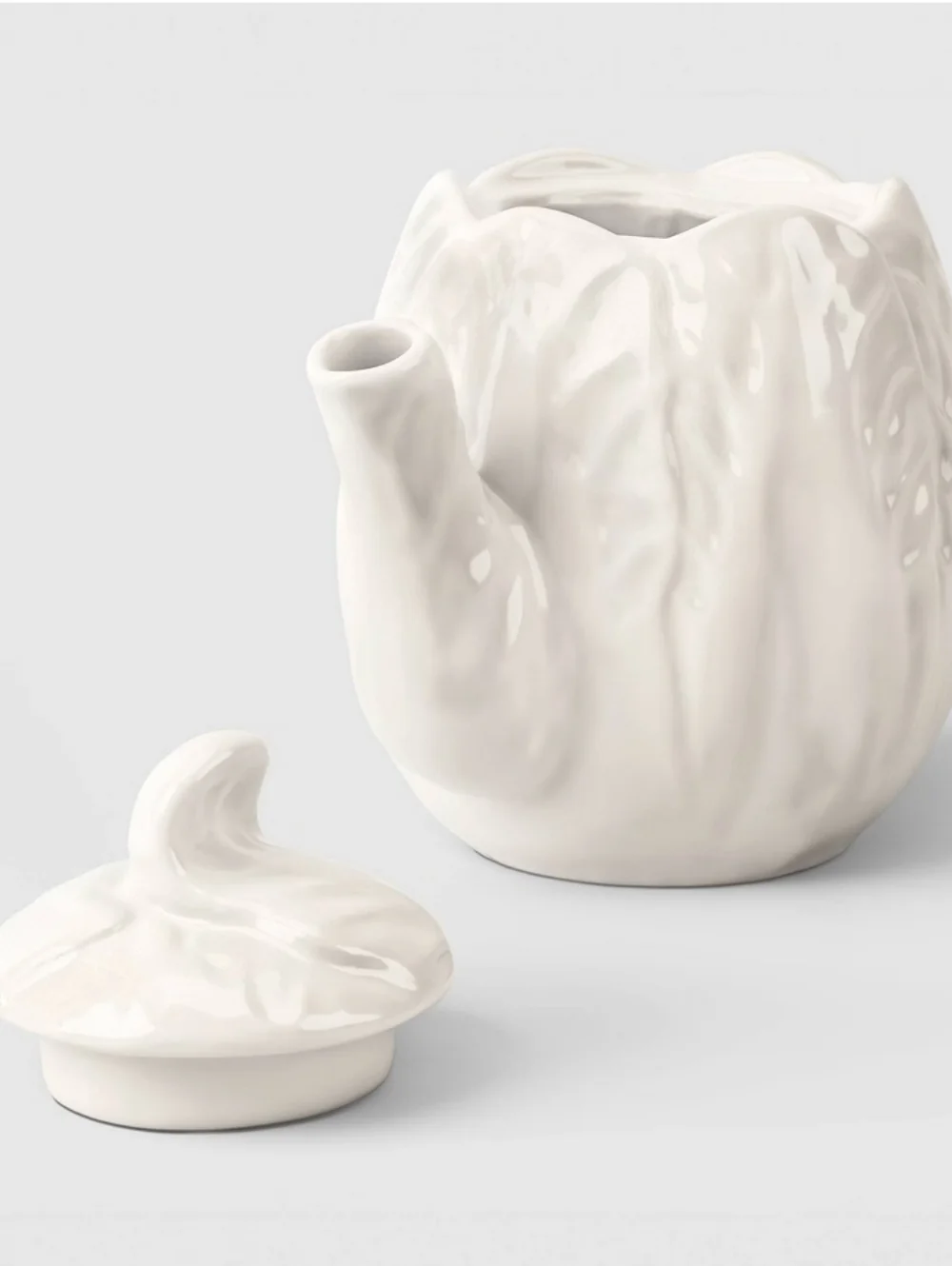 White Ceramic Cabbage Teapot, Egg Plate,‎ Set Of 2 Dip Bowls - Threshold