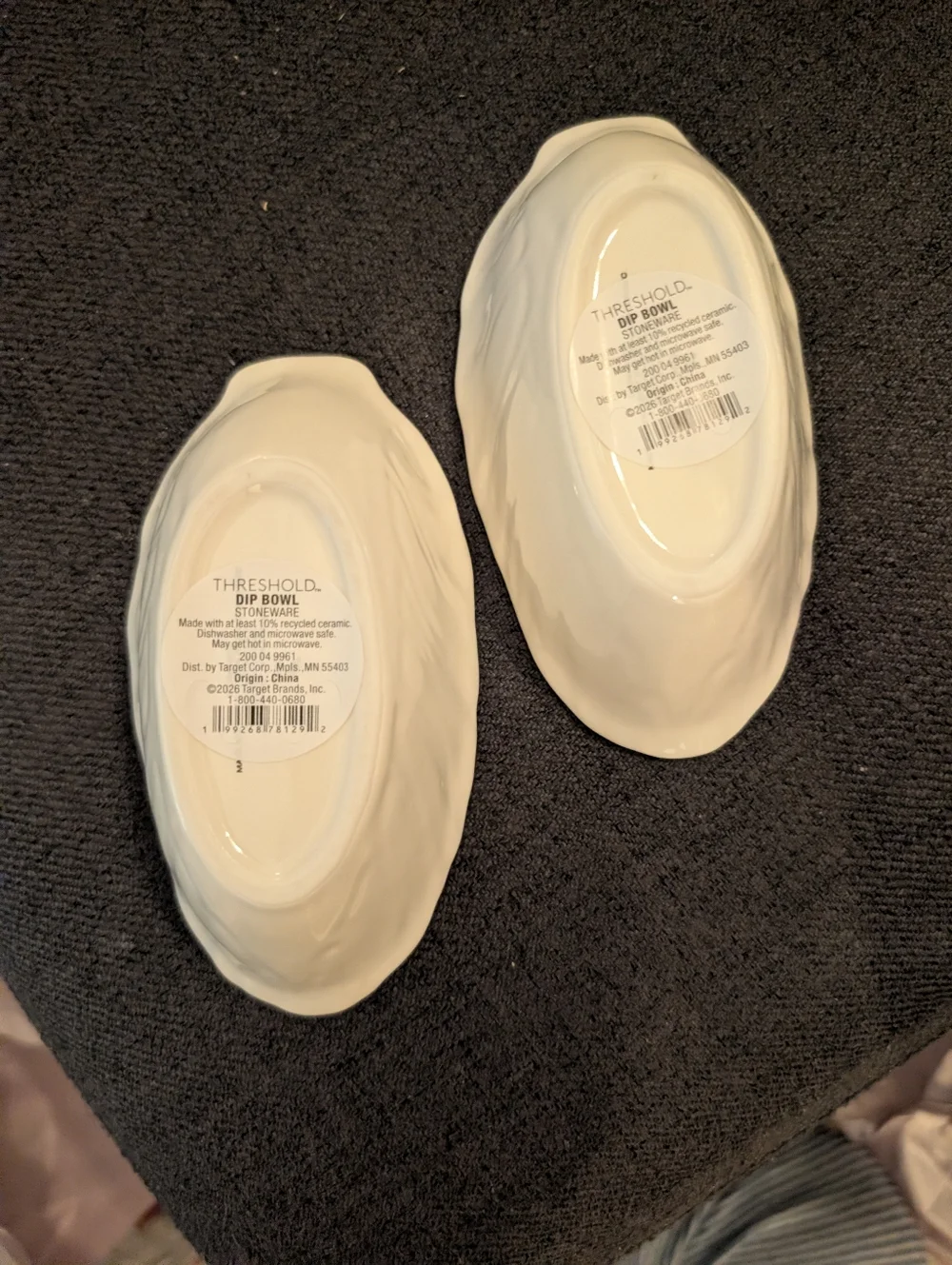 White Ceramic Cabbage Teapot, Egg Plate,‎ Set Of 2 Dip Bowls - Threshold