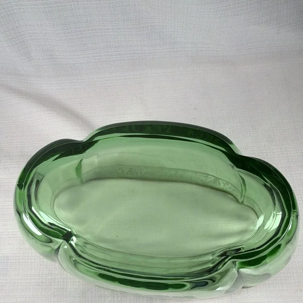 Vtg Fostoria Glass Royal Green 11