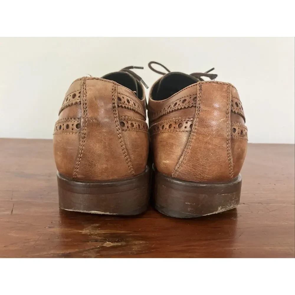 Johnston Murphy Collection Italy Leather Wingtips Brogues Oxfords Mens Shoes 9M