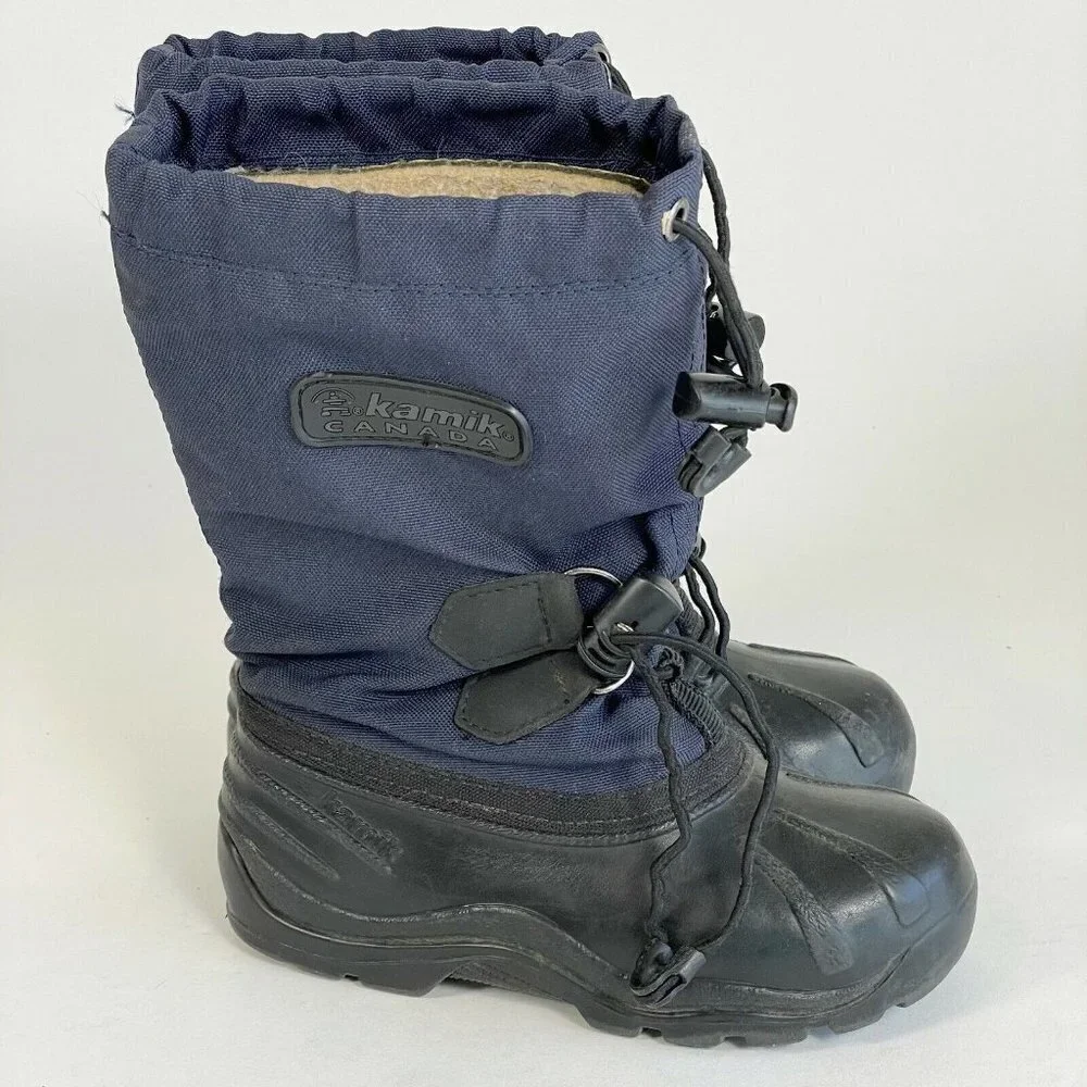 Kamik Youth Kids Waterproof Insulated Winter Snow Boots Blue Size 11 Outdoor‎