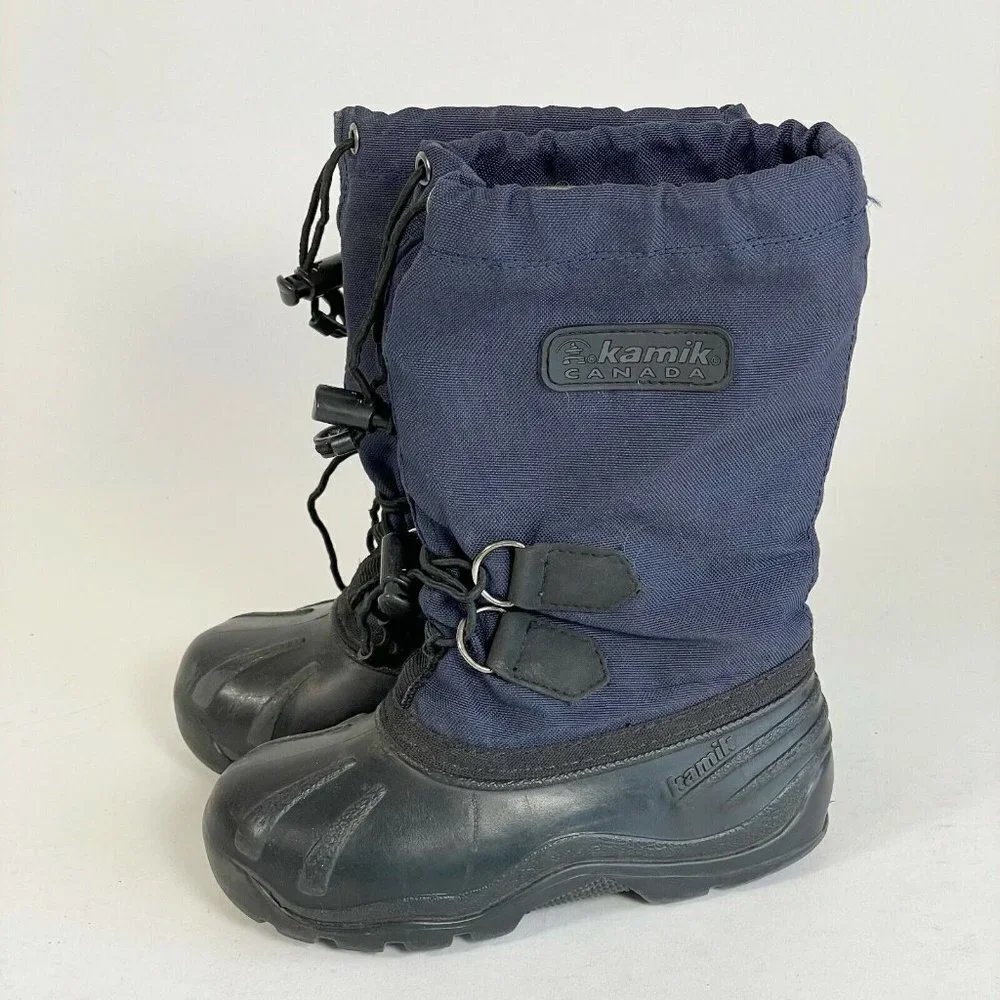 Kamik Youth Kids Waterproof Insulated Winter Snow Boots Blue Size 11 Outdoor‎