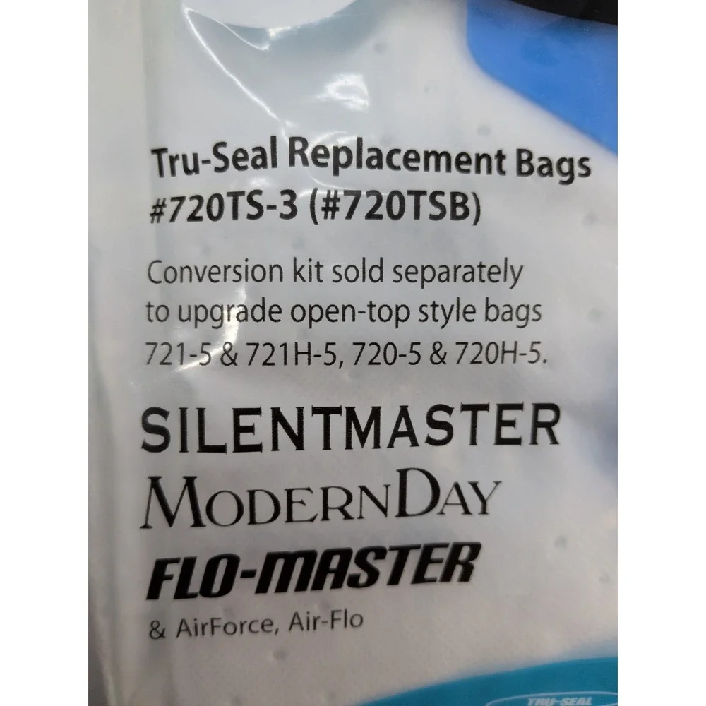 🚨MD Tru-Seal Vacuum Bags 720TS-3 720TSB Microfilter SilentMaster Flo-Master 3pk