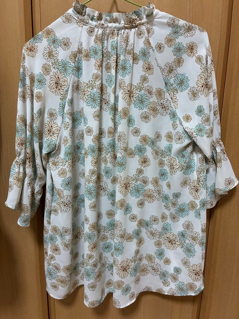 PAUL & JOE Floral Print Blouse with Ribbon