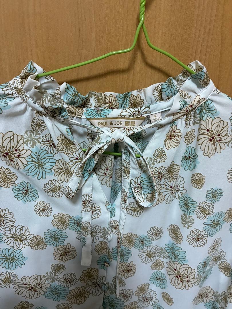 PAUL & JOE Floral Print Blouse with Ribbon