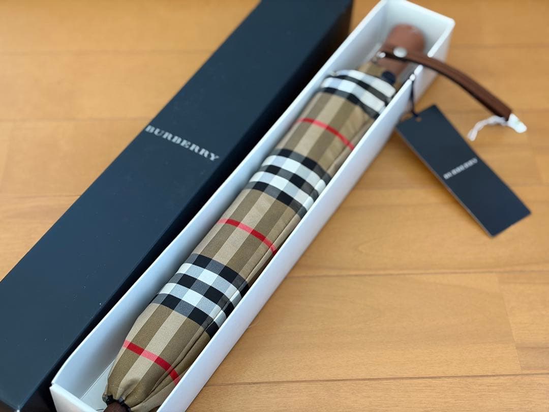 Burberry Check Pattern Folding Umbrella - New