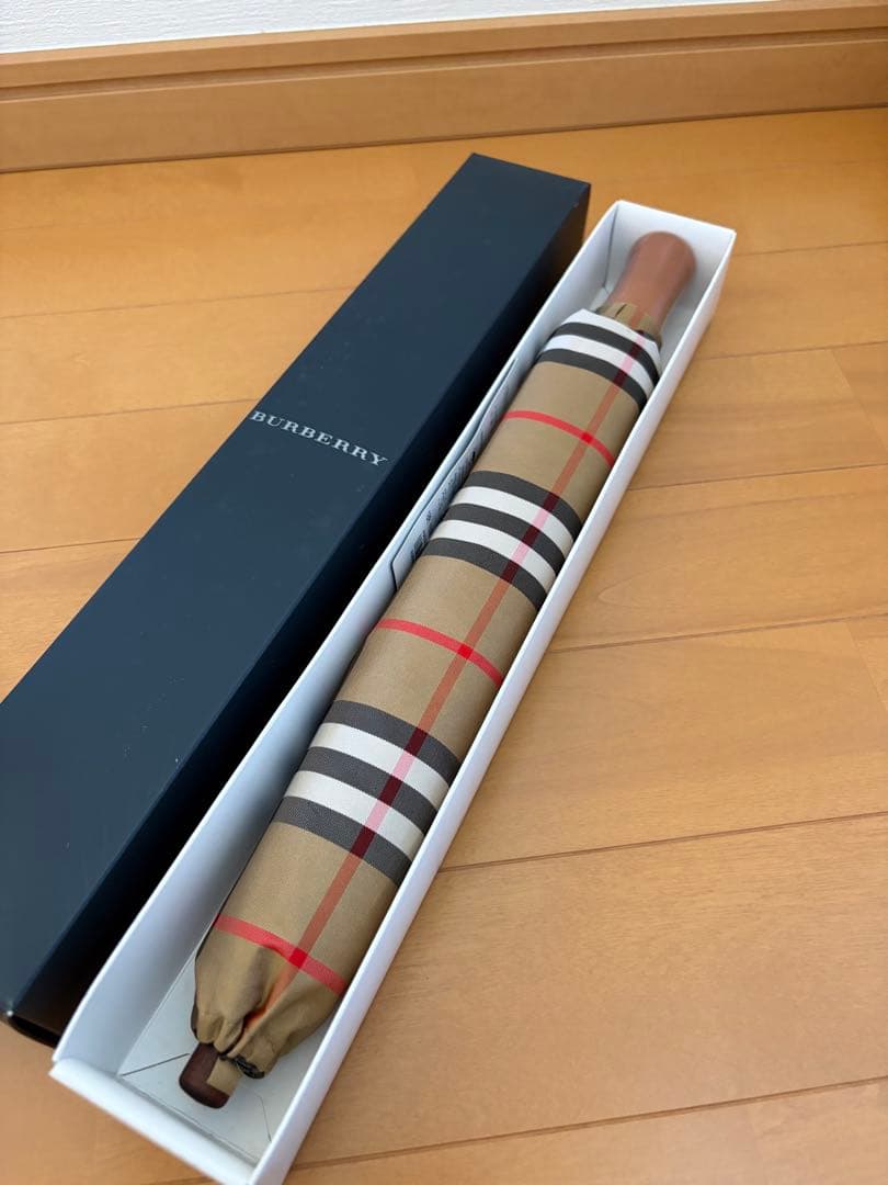 Burberry Check Pattern Folding Umbrella - New