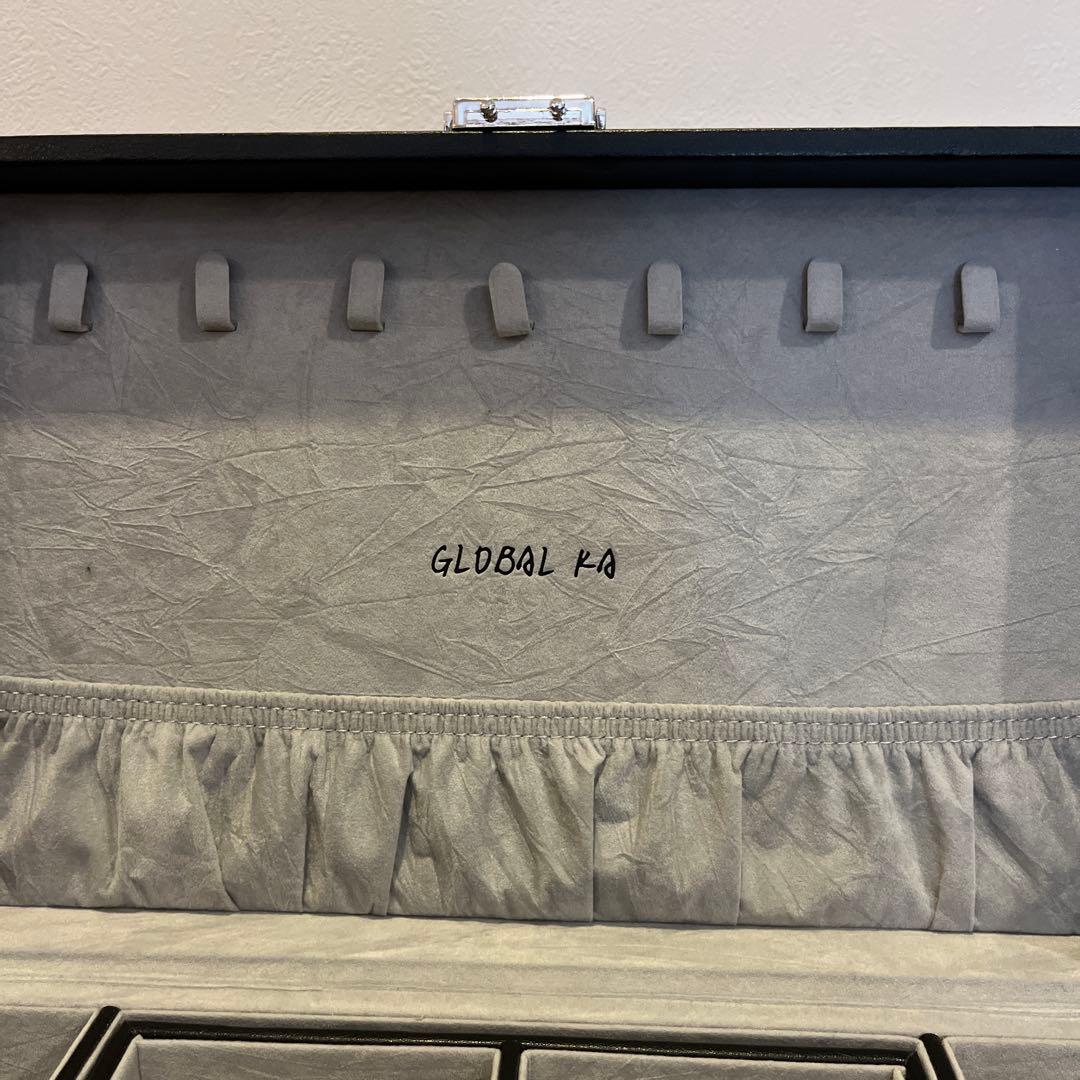 Accessory Case Jewelry Box Small Item Storage Black GLOBAL KA