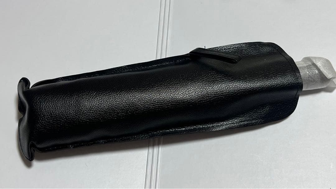 Sale! Amazon Unused Black Synthetic Leather Folding Umbrella