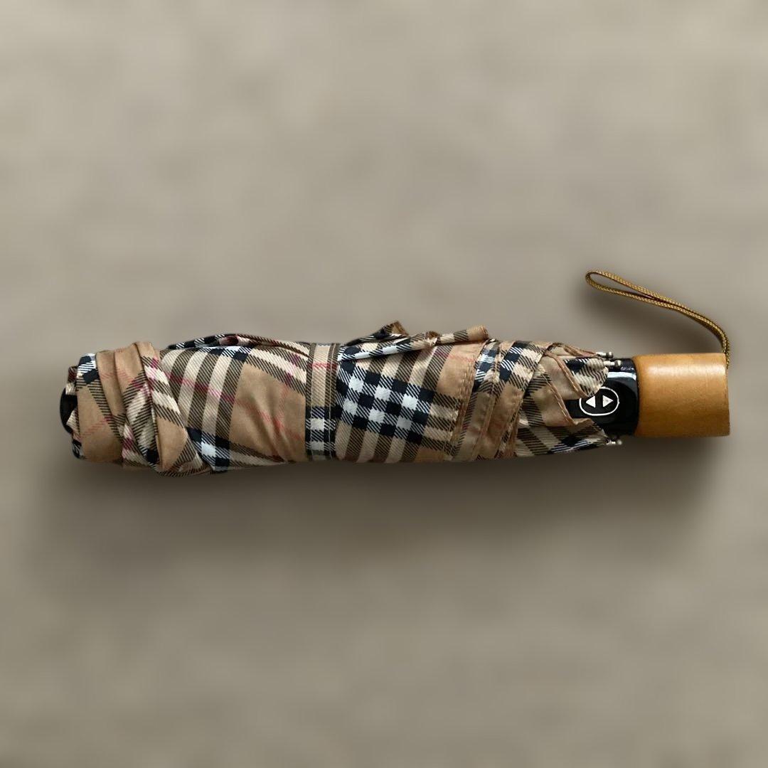 Shinchosha Plaid Automatic Folding Umbrella