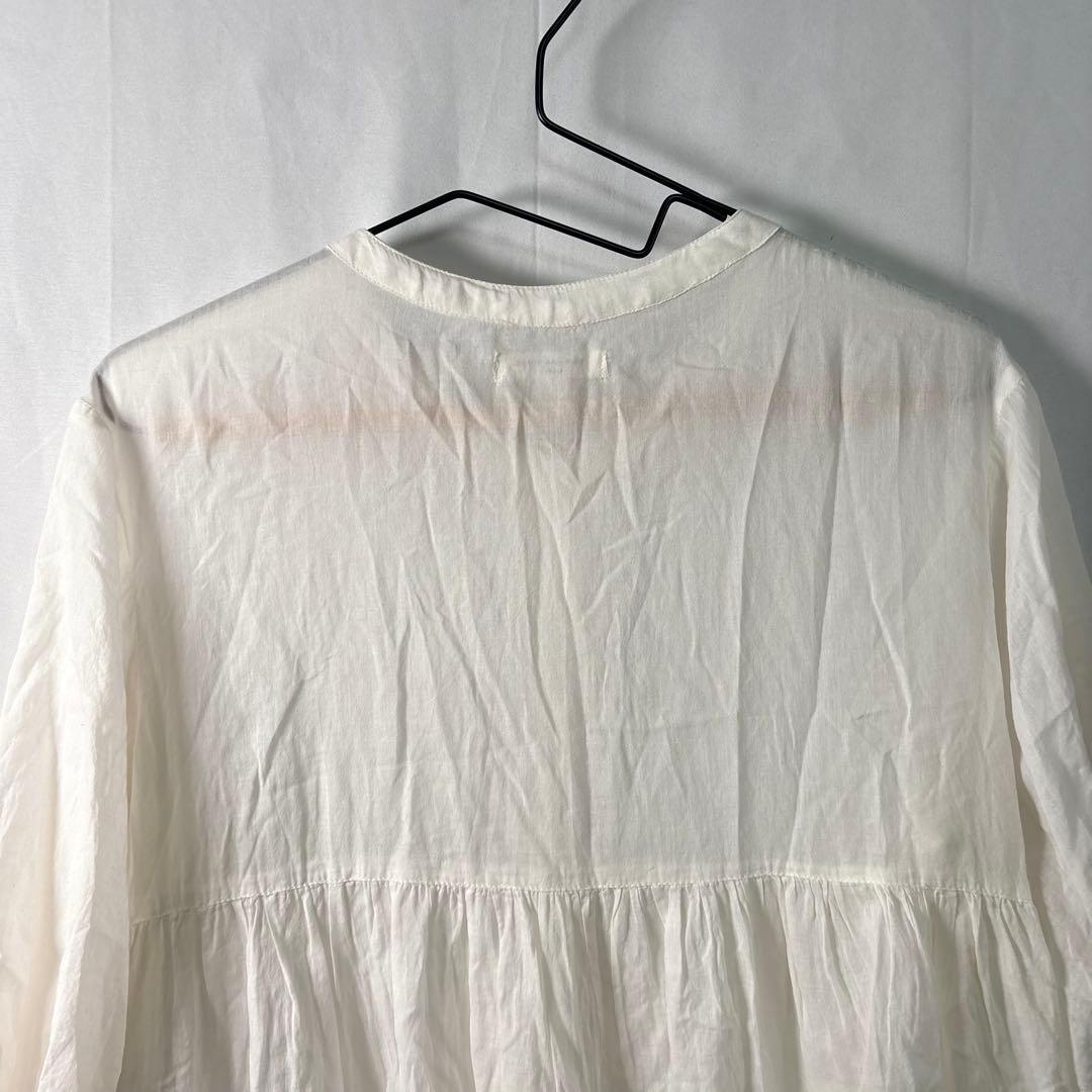 FREAK'S STORE Tiered Blouse, White, Cotton, 3/4 Sleeve