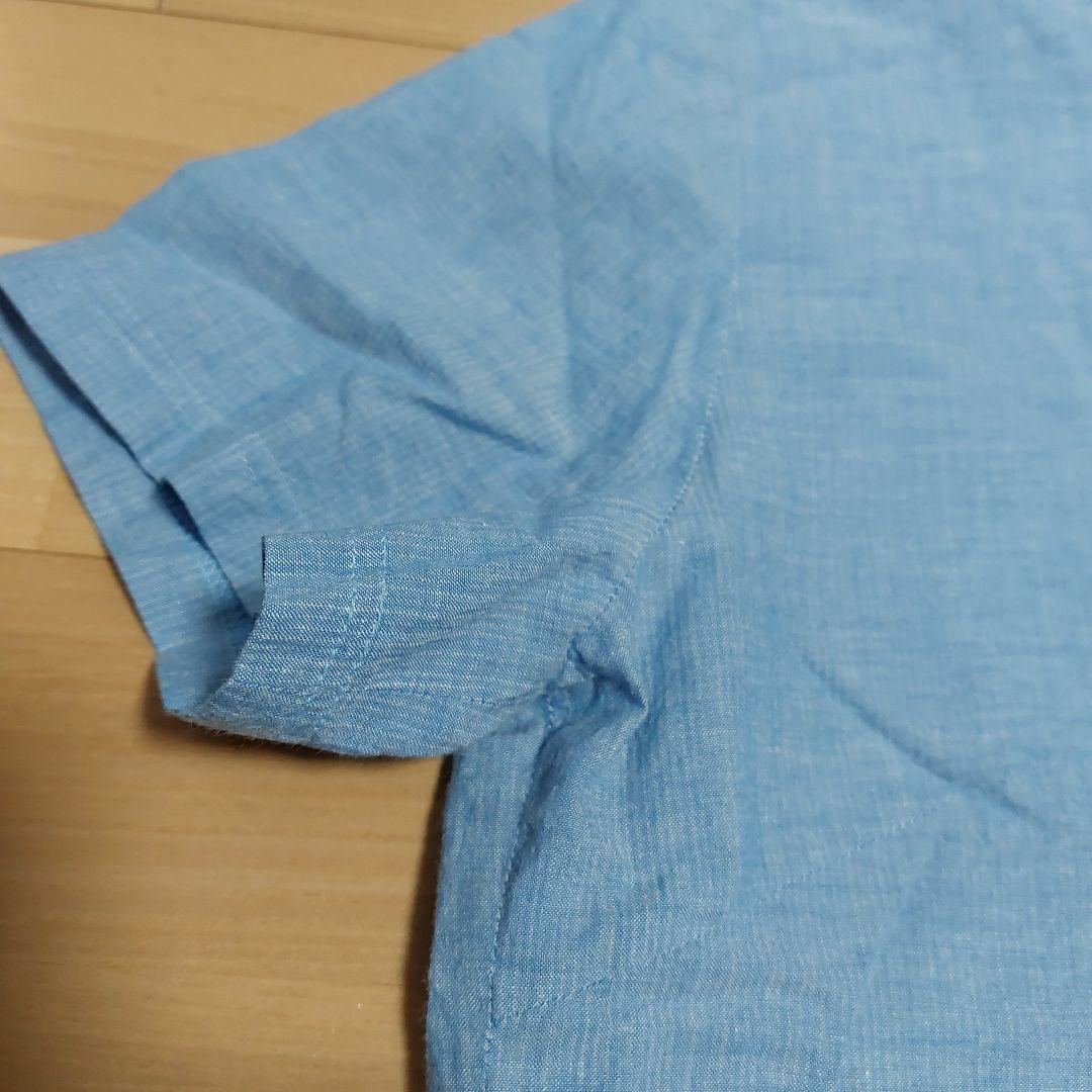 Light Blue Linen-Style Short-Sleeve Lightweight Jacket - Short Sleeve Ensemble Set - M