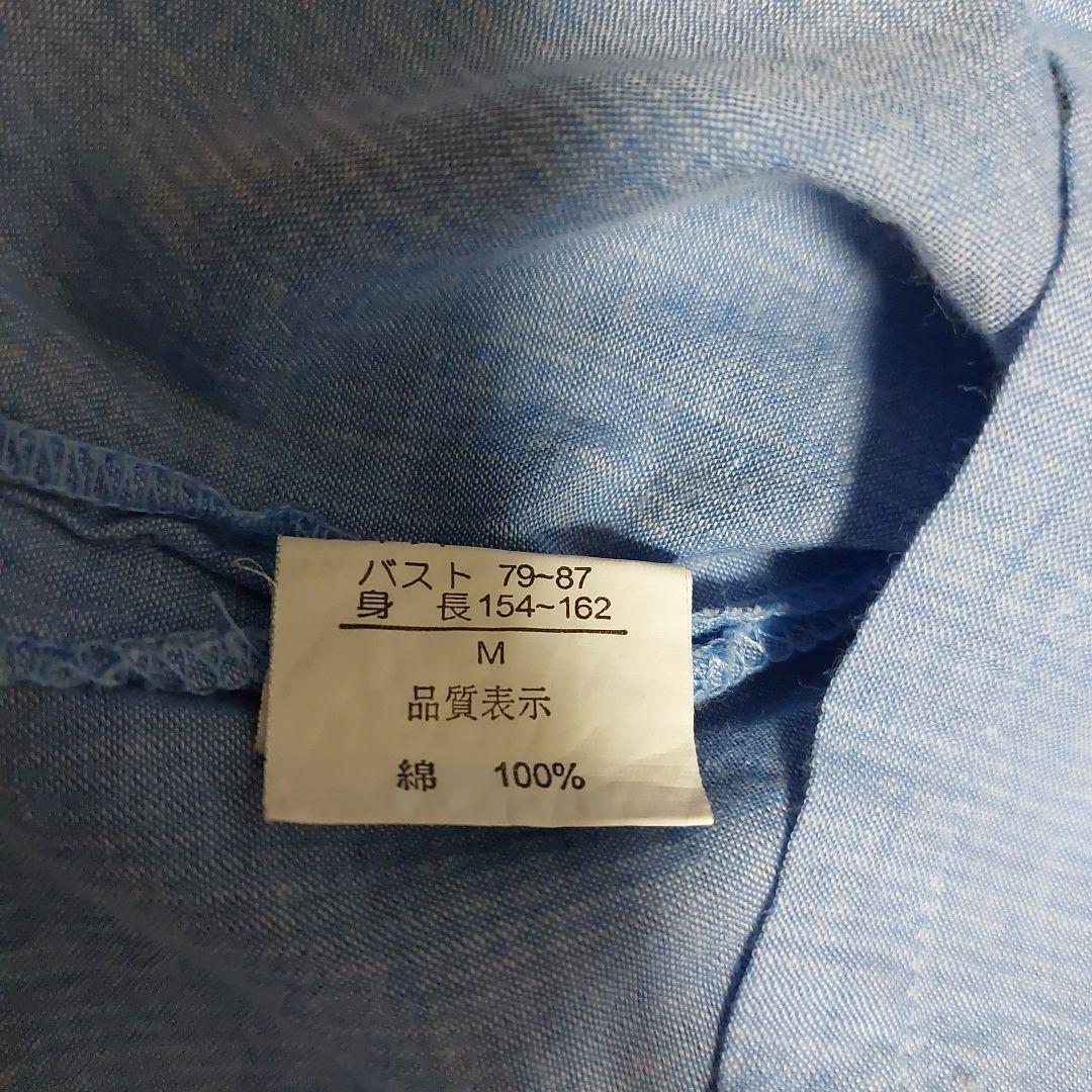 Light Blue Linen-Style Short-Sleeve Lightweight Jacket - Short Sleeve Ensemble Set - M