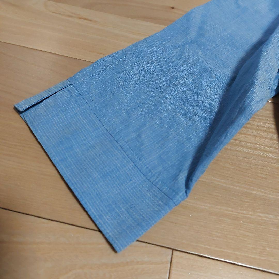 Light Blue Linen-Style Short-Sleeve Lightweight Jacket - Short Sleeve Ensemble Set - M