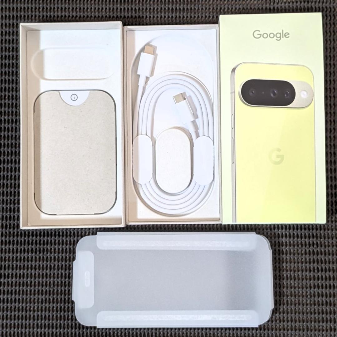 Google Pixel 10 Empty Box with Accessories, No Main Unit, Lemongrass